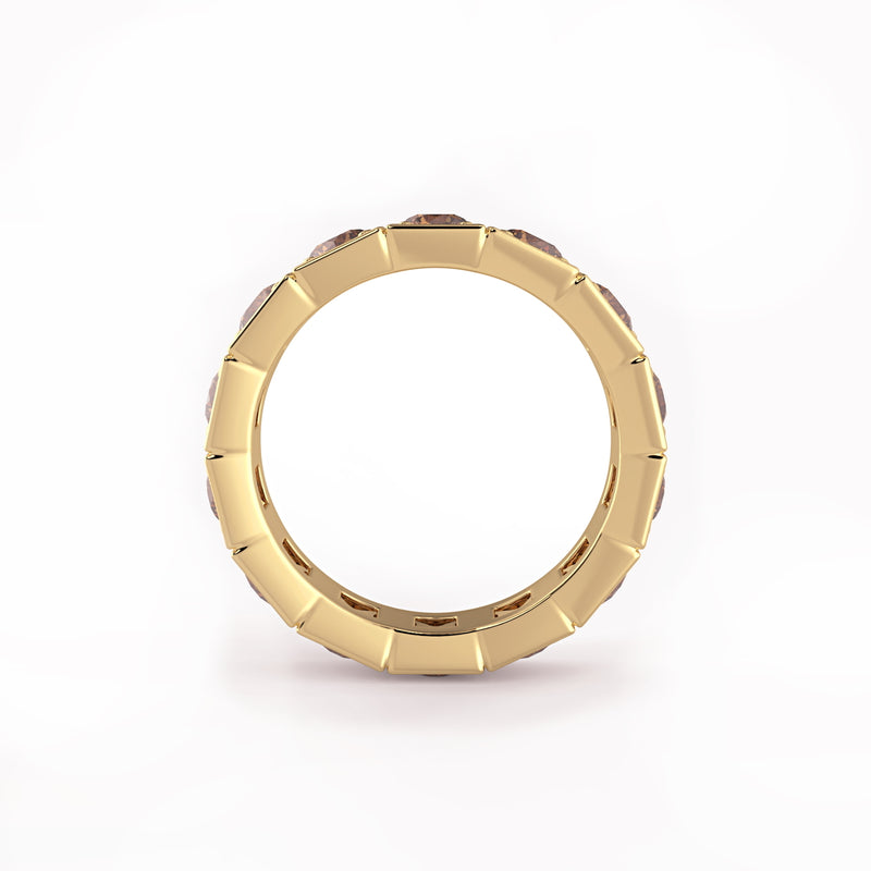 Deco Diamond Eternity Band