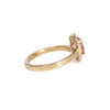 Laurel Peach Sapphire Diamond Ring