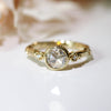 Rose Vine Rose Cut Yellow Gold Ring