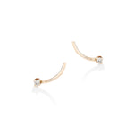 'Shooting Star' Champagne Diamond Stud earrings - LEL JEWELRY
