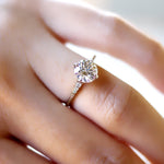 Gina Solitaire Round Diamond Engagement Ring
