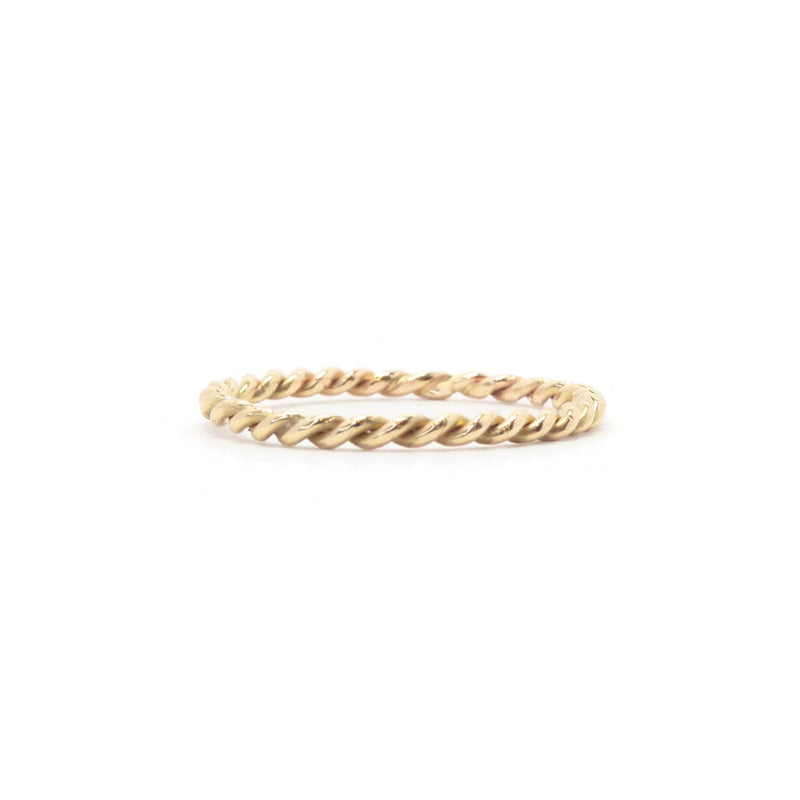 Rope Twisted Gold Ring