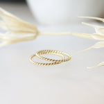 Rope Twisted Gold Ring