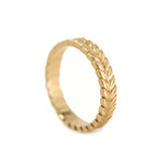 Wheat Carved Eternity Band