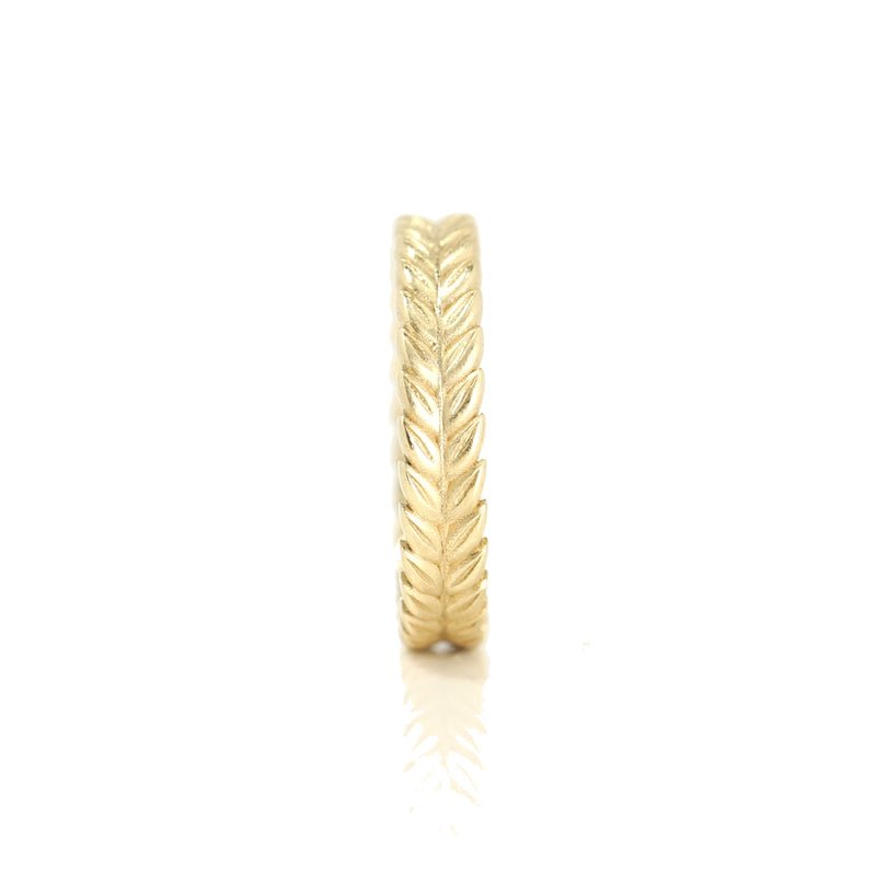 Wheat Carved Eternity Ring
