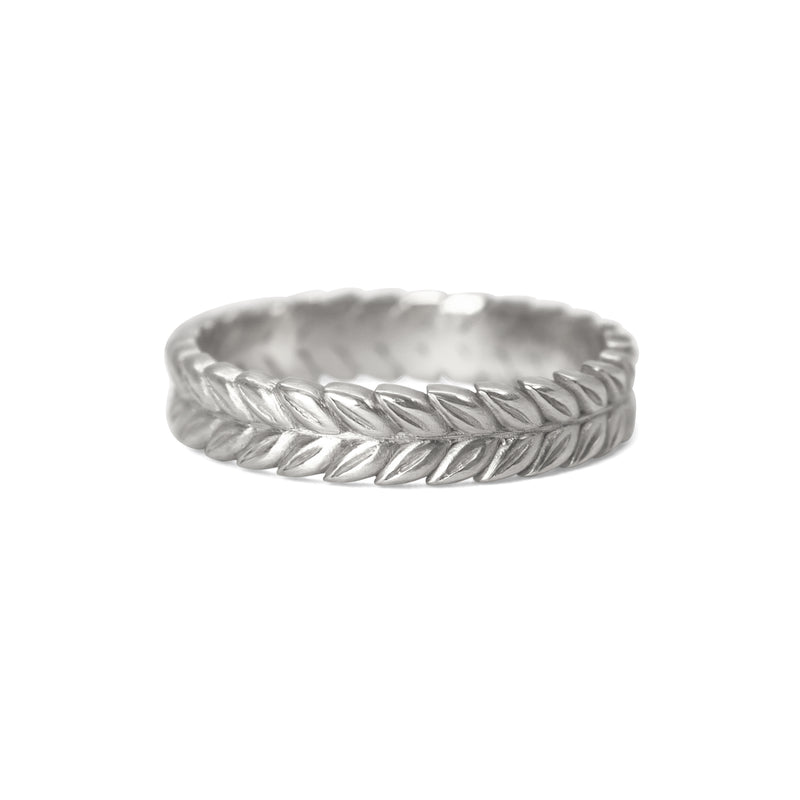 Wheat Carved Eternity Band