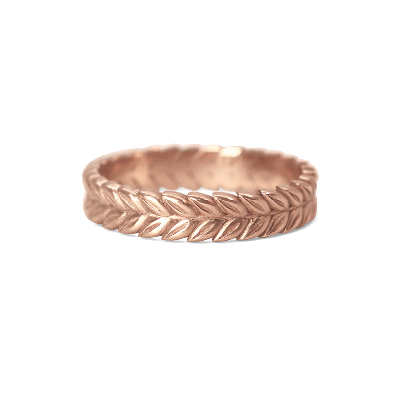 Wheat Carved Eternity Band