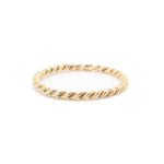 Rope Twisted Gold Ring