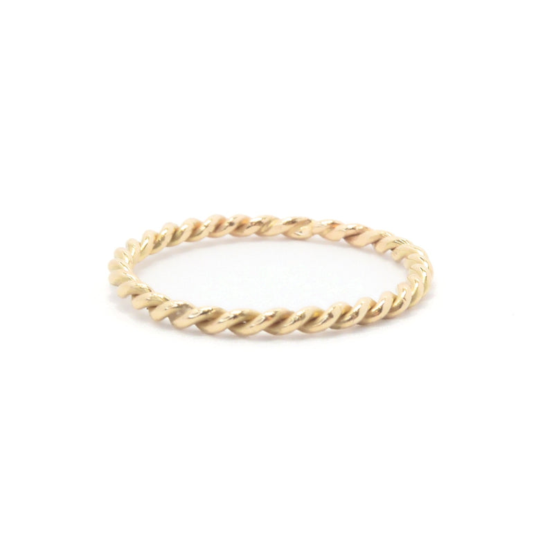 Rope Twisted Gold Ring