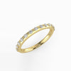 Belle Round Diamond Shared Beaded Ring