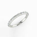 Belle Round Diamond Shared Beaded Ring