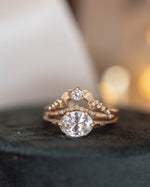 Regency Six Prong Oval Diamond Engagement Ring