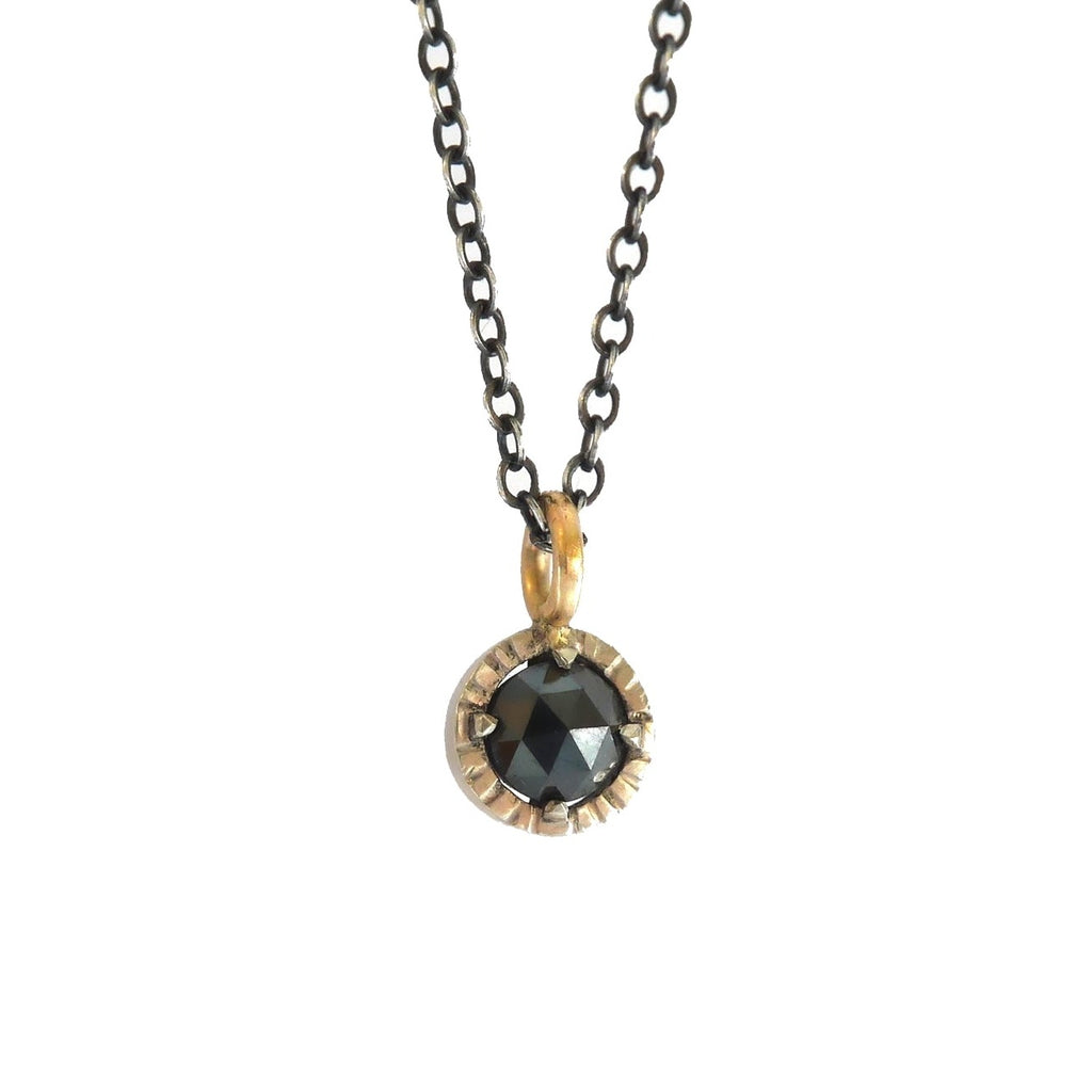 Stella' Black Rose-Cut Diamond Pendant – Ellie Lee Fine Jewelry